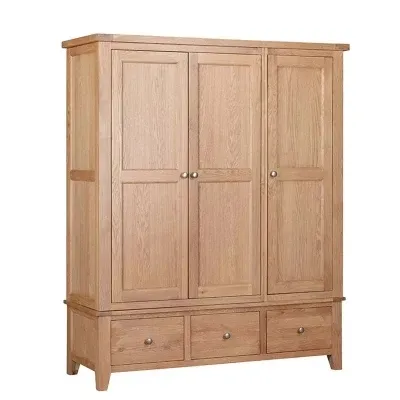 Armoire de salon en bois de chêne massif avec placage, tiroir de rangement avec porte, armoire de cuisine multifonctionnelle, buffet de maison